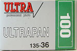 Rollei Hans O. Mahn & Co Ultrapan ISO 100 film packaging