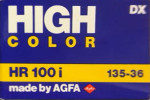 Ferrania Objecta Color HR100 film packaging