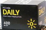 Hillvale Daily ISO 400 film packaging