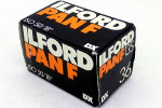 Ilford PAN F (Black box, DX coded) Pan-F film packaging