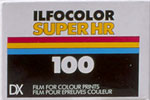 Agfa Ilfocolor Super HR100 film packaging