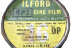 Ilford HP3 cine film film packaging
