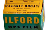 Ilford HPS 400 ASA film packaging