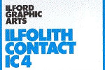 Ilford Ilfolith Contact IC4 / IC7 film packaging