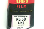 Ilford N5.50 LINE film packaging