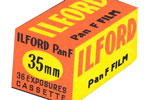 Ilford PAN F Second Version ASA 25 -F PANF film packaging