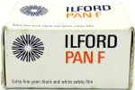 Ilford PAN F Third Version ASA 50 -F PANF film packaging