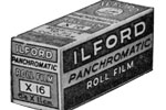 Ilford Panchromatic Film 32ASA film packaging