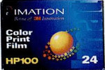 3M IMATION COLOR HP100 film packaging