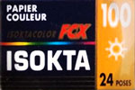Agfa Isokta Color FCX 100 Papier Couleur 100FCX isoktacolor film packaging
