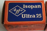 Agfa Isopan Ultra 25 (25 DIN – Iso 250) film packaging