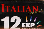Italian Film Inside – black paper ISO 200 film packaging