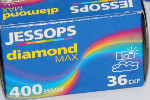 Jessops diamond Max ISO 400 film packaging