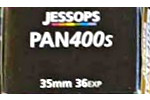 Agfa Jessops PAN 400s B&W film packaging