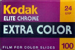 Kodak Elite Chrome Extra Color 100 - Code : 5084 – EBX extracolor film packaging