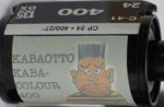 Kabaotto KABA-Colour 400 film packaging
