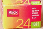 Klick Photopoint 100 film packaging