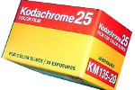 Kodak KODACHROME 25 (Daylight) - Code : 5073 – KM135 film packaging