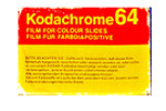 Kodak KODACHROME 64 Film (Daylight) PKR film packaging