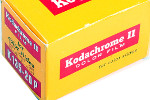 Kodak KODACHROME II ISO 25 KR film packaging