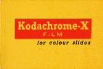 Kodak KODACHROME-X ISO 64 KX film packaging