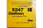 Kodak Eastman Color Negative (4d version?) – code 5247 / 7247 E... film packaging