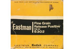 Kodak EASTMAN Fine Grain Release Positive - Code : 5302 / 7302 ... film packaging