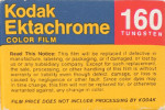 Kodak EKTACHROME 160T Film (Tungsten) Code : 5077 – ET ET160 film packaging