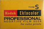Kodak EKTACOLOR Professional Type S – Code 6103 film packaging