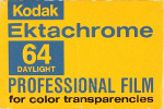 Kodak EKTACHROME 64 Professional - Code : 4117 - EPR film packaging