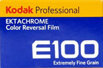 Kodak Professional EKTACHROME Film E100 (New 2018’s version) film packaging
