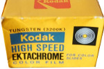 Kodak High Speed Ektachrome Tungsten EHB ASA 125 film packaging
