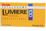 Kodak EKTACHROME LUMIERE 100X Professional - Code : 6148 - LPZ film packaging