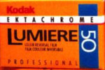 Kodak EKTACHROME LUMIERE 50 Professional - Code : 6166 - LPX film packaging