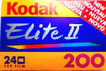 Kodak Elite II Chrome 200 eliteIIchrome film packaging
