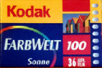 Kodak Farbwelt 100 FA Sonne Film film packaging
