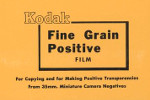 Kodak Fine Grain Positive - Code : 7303 film packaging