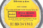 Kodak Fine Grain Positive black and white safety film film packaging