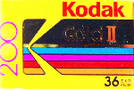 Kodak Gold II 200 ISO film packaging