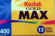 Kodak Gold Max 400 film packaging