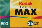 Kodak Gold Max 800 Gen 2 – 800-2 film packaging