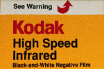 Kodak High Speed IR Infrared Film (HIE) B&W (HIS on various cou... film packaging