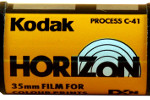 Kodak HORIZoN ISO 100 Color C-41 film packaging