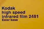 Kodak High Speed IR Infrared Film, HIE417,Estar base - Code : 2... film packaging