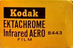 Kodak EKTACHROME infrared Aero - Code : 8443 IE film packaging