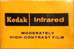 Kodak infrared moderately high contrast film IR film packaging