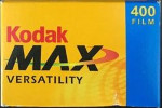 Kodak Max 400-8 GC film packaging
