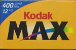 Kodak Max 400 GC film packaging