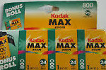 Kodak MAX 800 Film film packaging