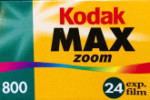 Kodak Max Zoom 800 film packaging
